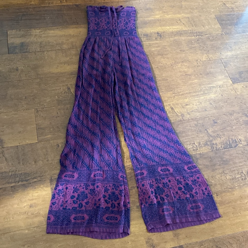 Free People Purple Strapless Jumpsuit - Picture 14 of 16